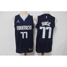 Camiseta Luka Dončić #77 Dallas Mavericks Edición 75 Aniversario Negro
