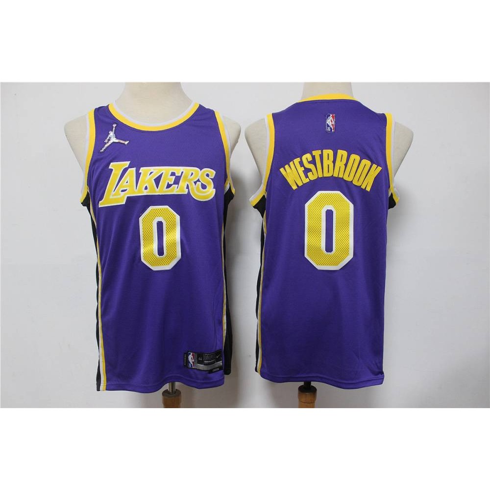 Camiseta Russell Westbrook #0 Los Angeles Lakers Edición 75 Aniversario Púrpura Camiseta Russell Westbrook #0 Los Angeles Lakers Edición 75 Aniversario Púrpura