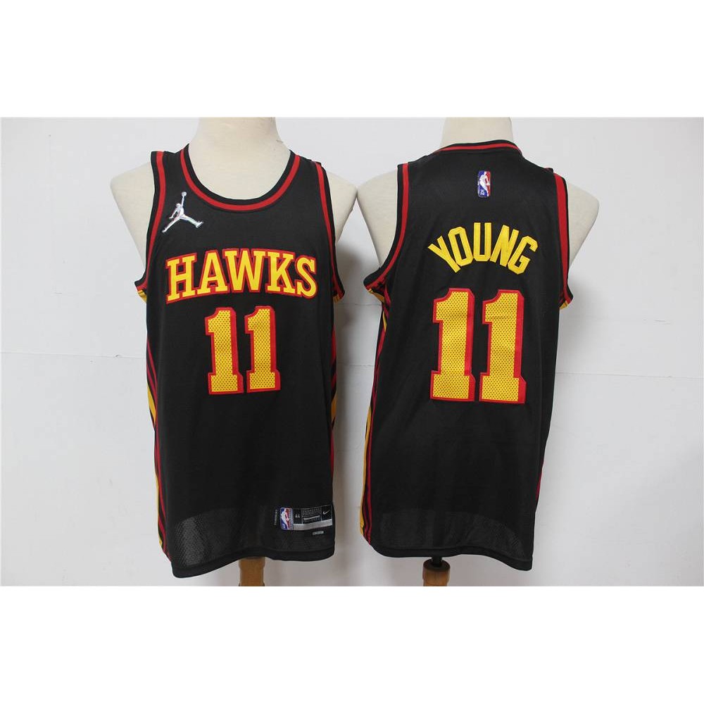 Camiseta Trae Young #11 Atlanta Hawks Negro Camiseta Trae Young #11 Atlanta Hawks Negro