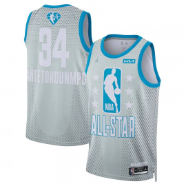 Camiseta Giannis Antetokounmpo #34 All-Star 2022 Gris Claro