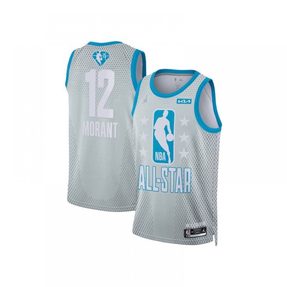 Camiseta Ja Morant #12 All-Star 2022 Gris Claro