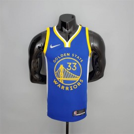 Camiseta James Wiseman #33 Golden State Warriors Edición 75 Aniversario Azul