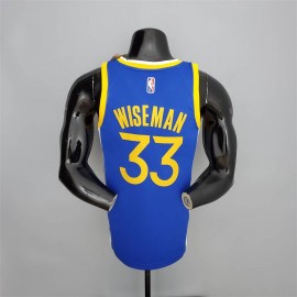Camiseta James Wiseman #33 Golden State Warriors Edición 75 Aniversario Azul Camiseta James Wiseman #33 Golden State Warriors Edición 75 Aniversario Azul