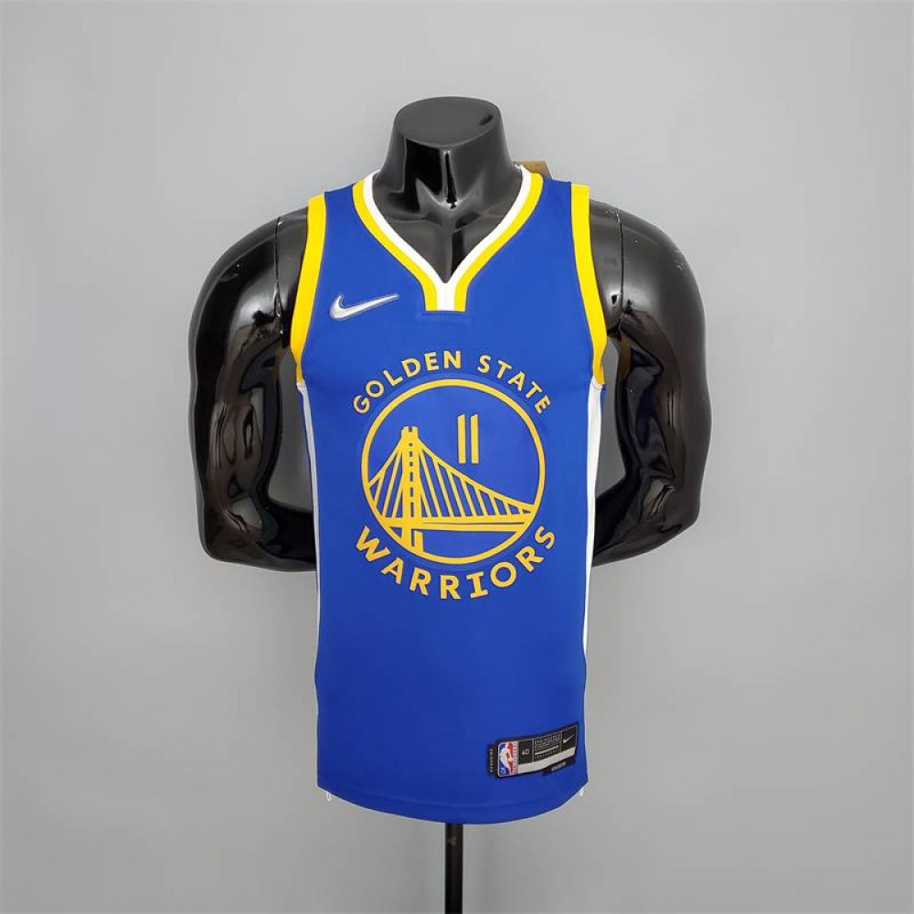 Camiseta Klay Thompson #11 Golden State Warriors Edición 75 Aniversario Azul Camiseta Klay Thompson #11 Golden State Warriors Edición 75 Aniversario Azul