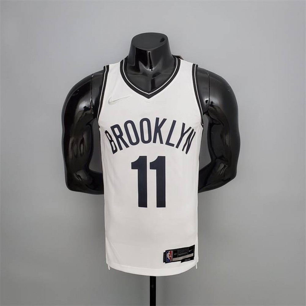 Camiseta Kyrie Irving #11 Brooklyn Nets Edición 75 Aniversario Blanco Camiseta Kyrie Irving #11 Brooklyn Nets Edición 75 Aniversario Blanco
