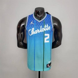 Camiseta LaMelo Ball #2 Charlotte Hornets City Edition 2022 Azul