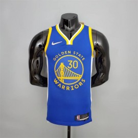 Camiseta Stephen Curry #2974 Golden State Warriors Edición 75 Aniversario Azul