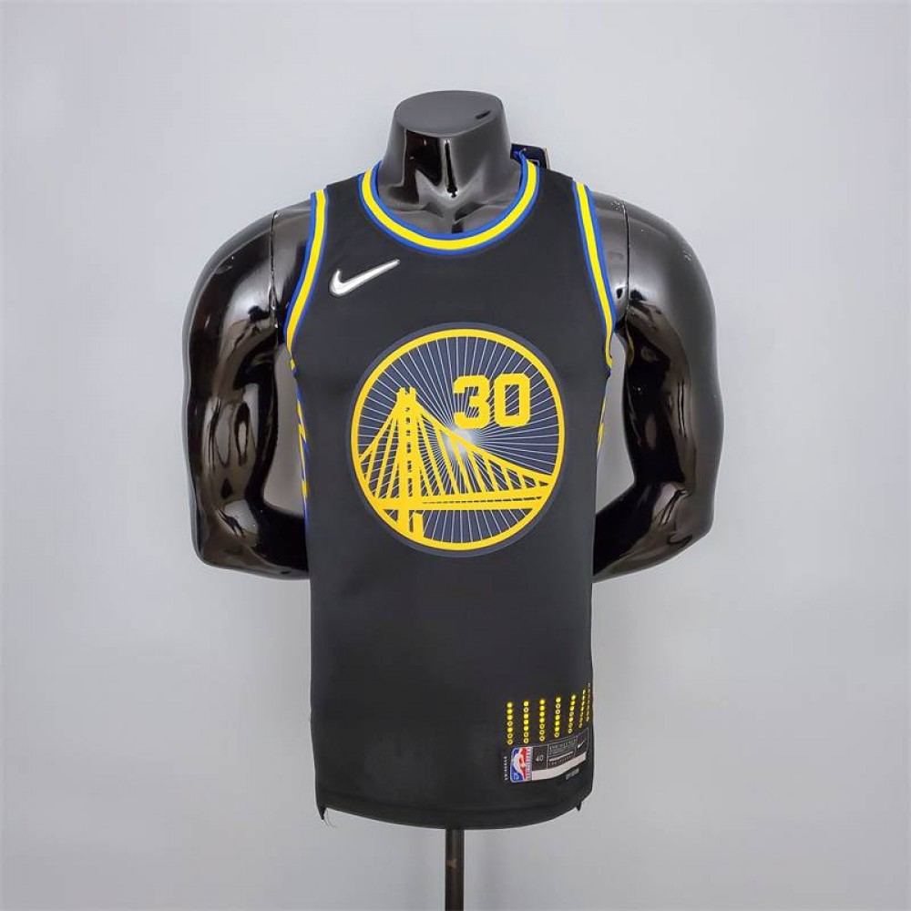 Camiseta Stephen Curry #2974 Golden State Warriors Edición 75 Aniversario Negro Camiseta Stephen Curry #2974 Golden State Warriors Edición 75 Aniversario Negro