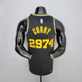 Camiseta Stephen Curry #2974 Golden State Warriors Edición 75 Aniversario Negro Camiseta Stephen Curry #2974 Golden State Warriors Edición 75 Aniversario Negro