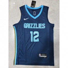 Camiseta Ja Morant #12 Memphis Grizzlies 2022 Azul