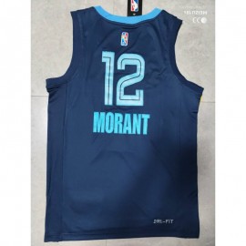 Camiseta Ja Morant #12 Memphis Grizzlies 2022 Azul