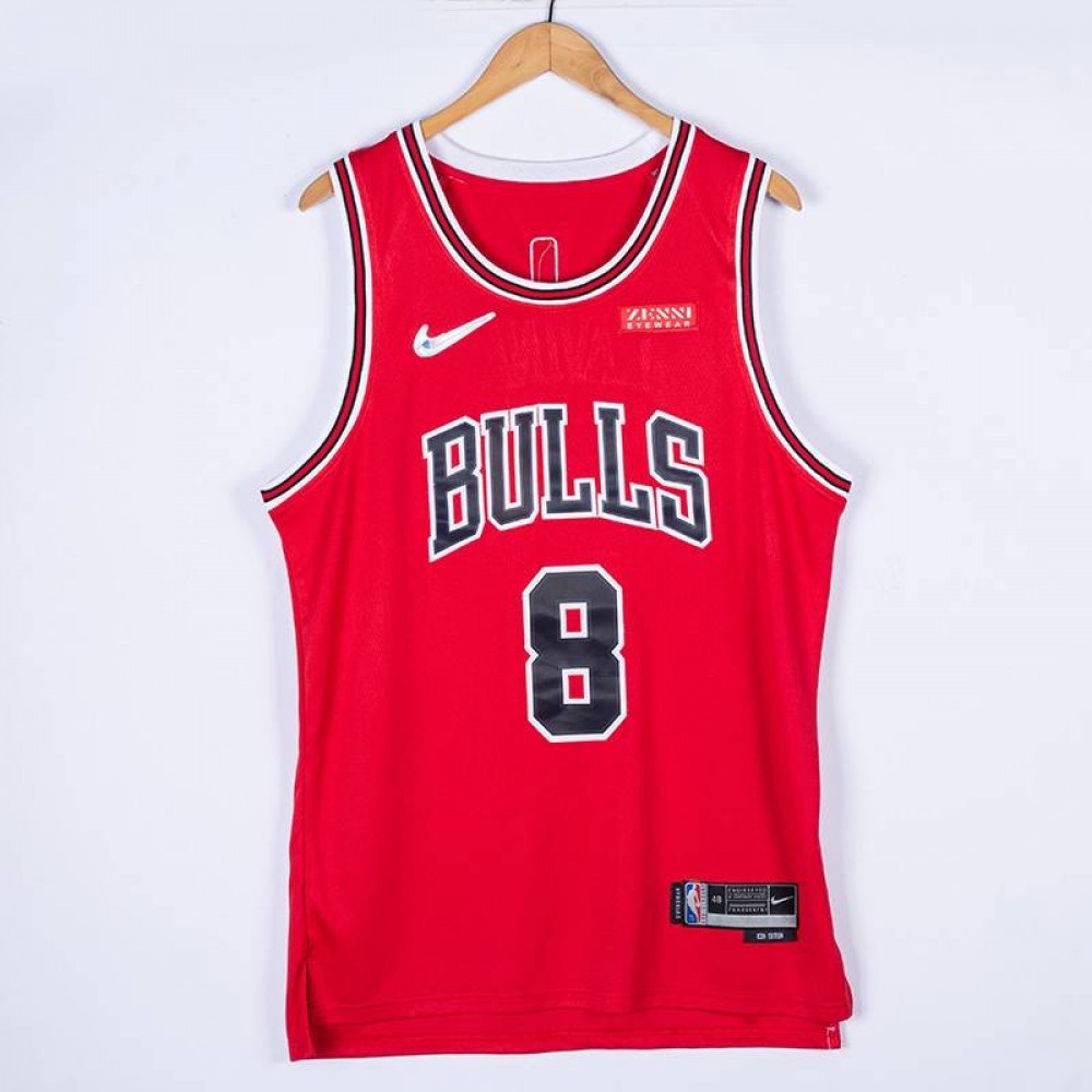 Camiseta Zach LaVine #8 Chicago Bulls Rojo Camiseta Zach LaVine #8 Chicago Bulls Rojo