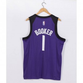 Camiseta Devin Booker #1 Phoenix Suns Púrpura Camiseta Devin Booker #1 Phoenix Suns Púrpura