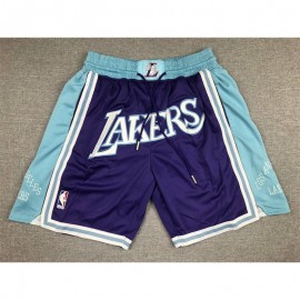 Pantalon Corto De Bolsillo Los Angeles Lakers 2022 Clásico Edition Púrpura/Azul