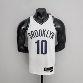 Camiseta Ben Simmons #10 Brooklyn Nets Edición 75 Aniversario Blanco
