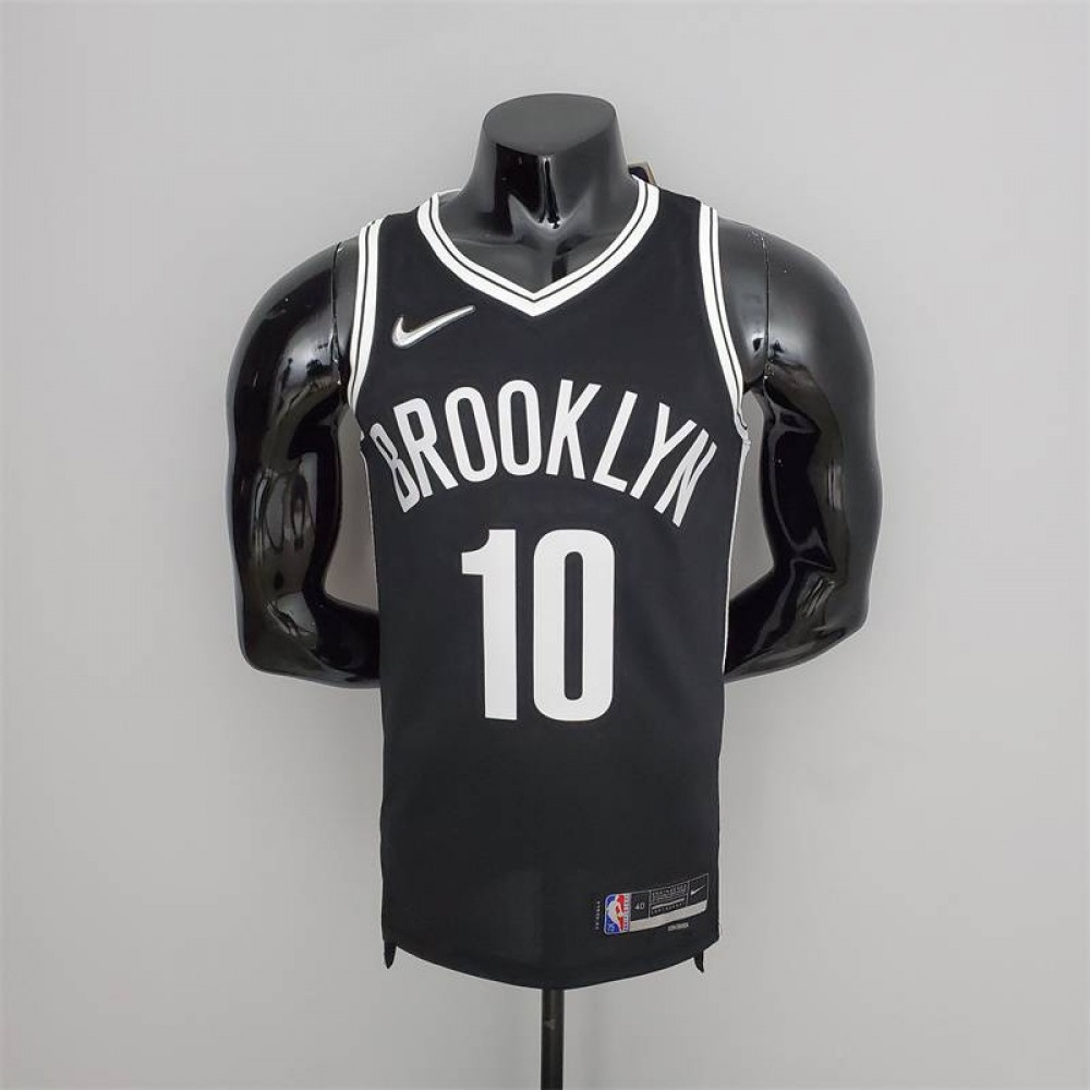 Camiseta Ben Simmons #10 Brooklyn Nets Edición 75 Aniversario Negro