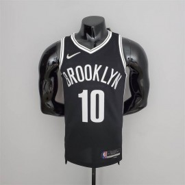 Camiseta Ben Simmons #10 Brooklyn Nets Edición 75 Aniversario Negro
