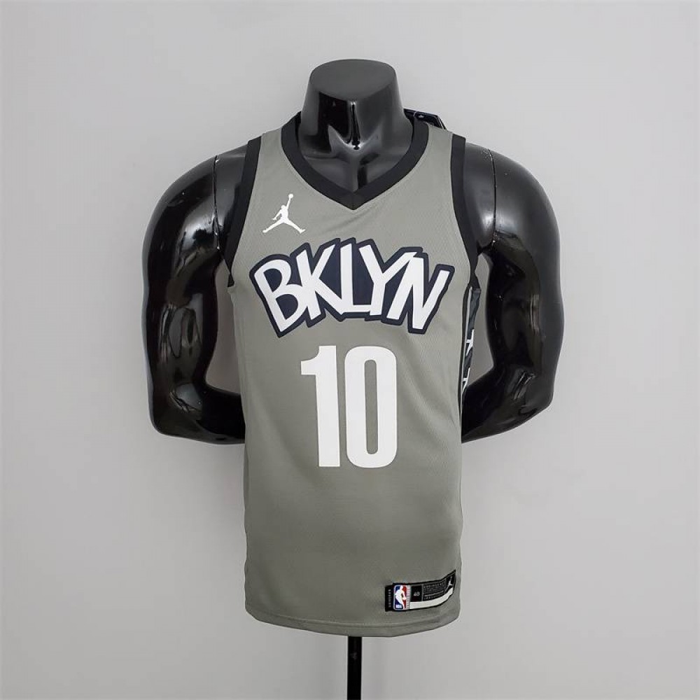 Camiseta Ben Simmons #10 Brooklyn Nets Edición Flyer Gris