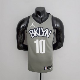 Camiseta Ben Simmons #10 Brooklyn Nets Edición Flyer Gris