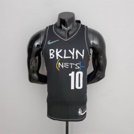 Camiseta Ben Simmons #10 Brooklyn Nets Icon Azul City Edition Negro