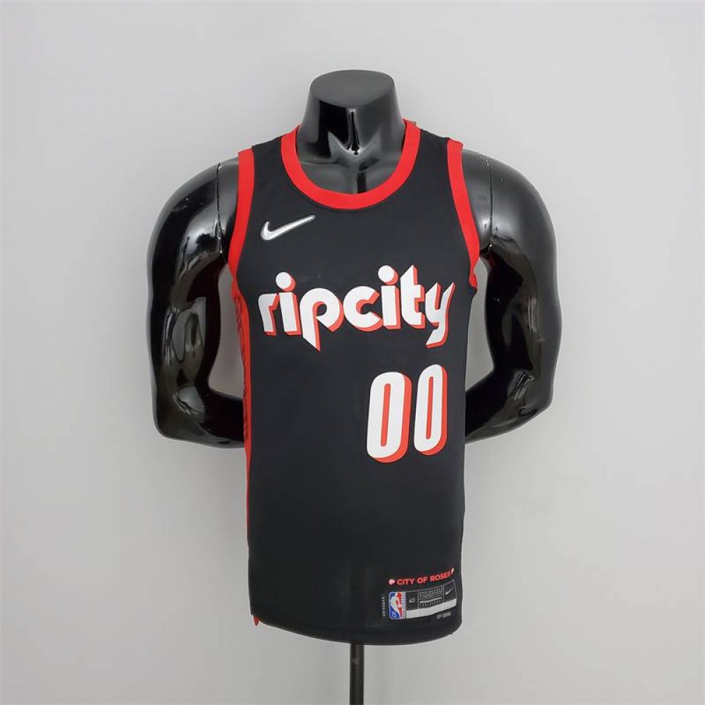 Camiseta Carmelo Anthony #00 Sacramento Kings 2022 City Edition Negro/Rojo