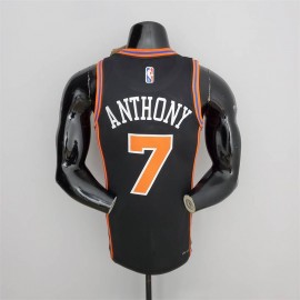 Camiseta Carmelo Anthony #7 New York Knicks 2022 City Edition Negro