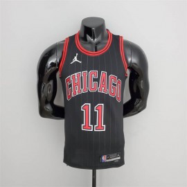 Camiseta DeMar DeRozan #11 Chicago Bulls Edición 75 Aniversario Jordan Negro
