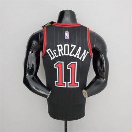 Camiseta DeMar DeRozan #11 Chicago Bulls Edición 75 Aniversario Jordan Negro Camiseta DeMar DeRozan #11 Chicago Bulls Edición 75 Aniversario Jordan Negro