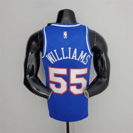 Camiseta Jason Williams #55 Sacramento Kings City Edition Azul Camiseta Jason Williams #55 Sacramento Kings City Edition Azul