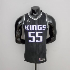 Camiseta Jason Williams #55 Sacramento Kings Edición 75 Aniversario Jordan Negro