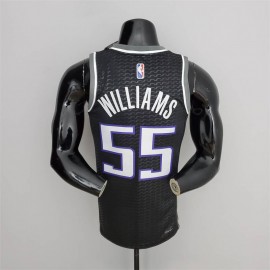 Camiseta Jason Williams #55 Sacramento Kings Edición 75 Aniversario Jordan Negro Camiseta Jason Williams #55 Sacramento Kings Edición 75 Aniversario Jordan Negro