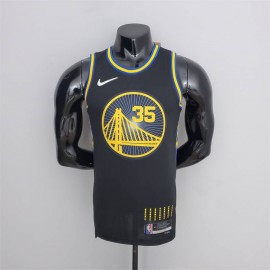 Camiseta Kevin Durant #35 Golden State Warriors 2022 City Edition Negro