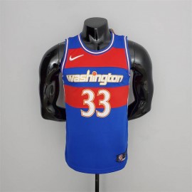 Camiseta Kyle Kuzma #33 Washington Wizards 2022 City Edition Azul/Rojo