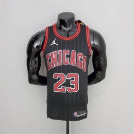 Camiseta Michael Jordan #23 Chicago Bulls Edición 75 Aniversario Jordan Negro