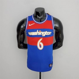 Camiseta Montrezl Harrell #6 Washington Wizards 2022 City Edition Azul/Rojo