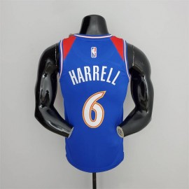 Camiseta Montrezl Harrell #6 Washington Wizards 2022 City Edition Azul/Rojo