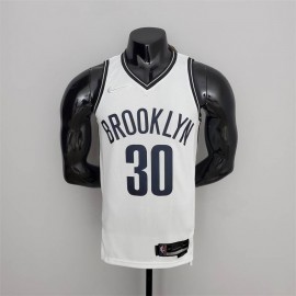 Camiseta Seth Curry #30 Brooklyn Nets Edición 75 Aniversario Blanco