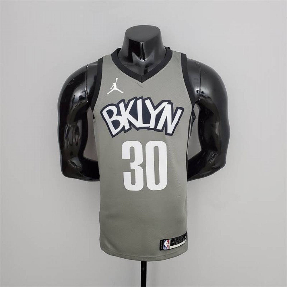 Camiseta Seth Curry #30 Brooklyn Nets Edición Flyer Gris Camiseta Seth Curry #30 Brooklyn Nets Edición Flyer Gris