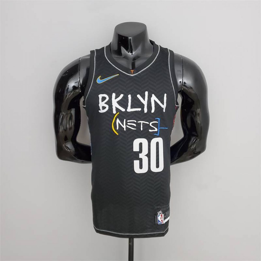 Camiseta Seth Curry #30 Brooklyn Nets Icon Azul City Edition Negro Camiseta Seth Curry #30 Brooklyn Nets Icon Azul City Edition Negro