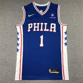 Camiseta James Harden #1 Philadelphia 76ers Azul