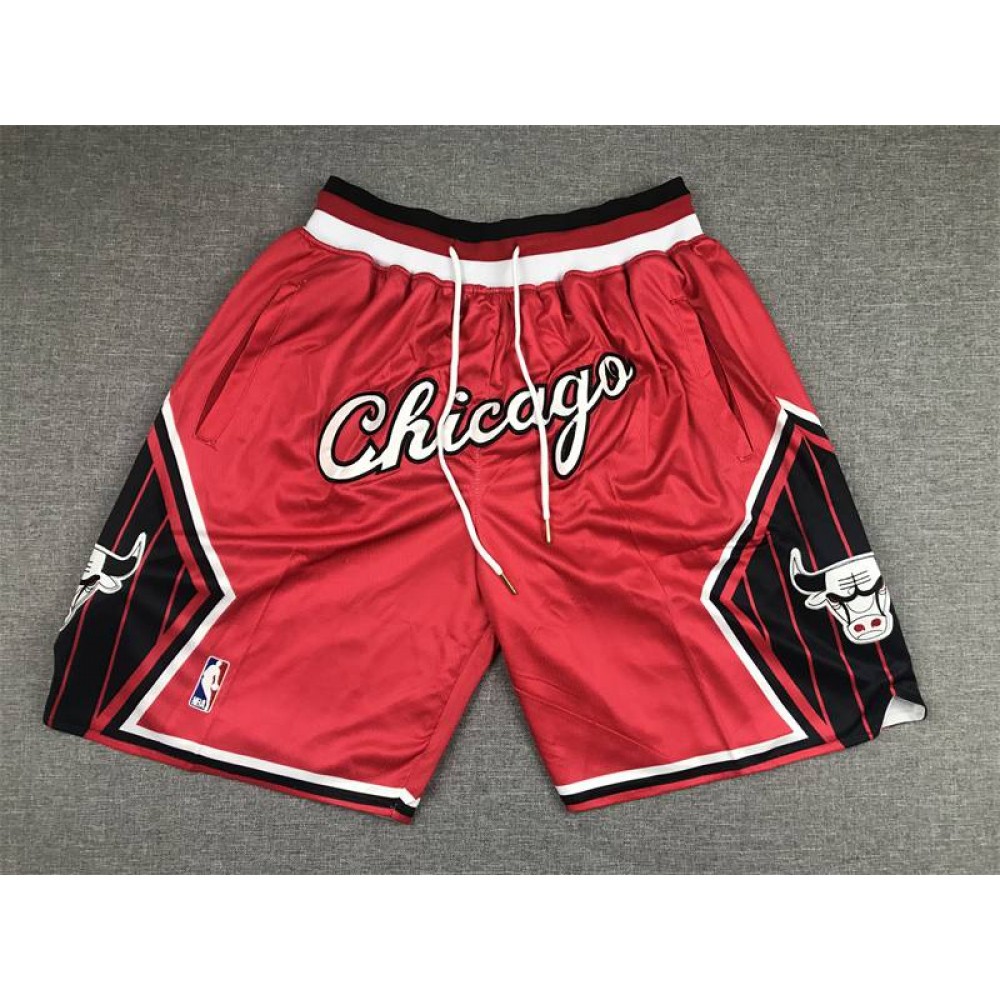Pantalon Corto De Bolsillo Chicago Bulls City Edition Rojo
