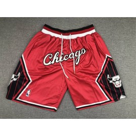 Pantalon Corto De Bolsillo Chicago Bulls City Edition Rojo