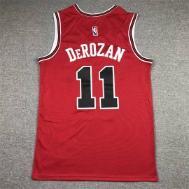 Camsieta DeMar DeRozan #11 Chicago Bulls Edición 75 Aniversario Rojo Camsieta DeMar DeRozan #11 Chicago Bulls Edición 75 Aniversario Rojo