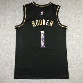 Camiseta Devin Booker #1 Phoenix Suns Diamond Edition Oro Negro