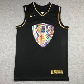 Camiseta Kevin Durant #7 Brooklyn Nets Diamond Edition Oro Negro