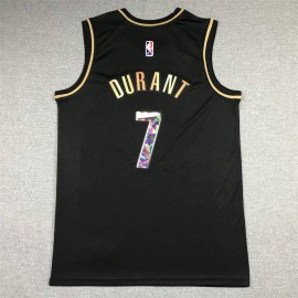 Camiseta Kevin Durant #7 Brooklyn Nets Diamond Edition Oro Negro Camiseta Kevin Durant #7 Brooklyn Nets Diamond Edition Oro Negro