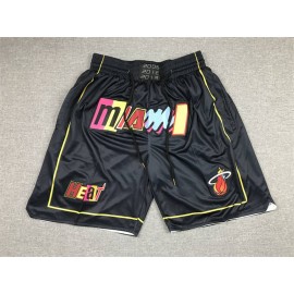 Pantalon Corto De Bolsillo Miami Heat City Edition Negro