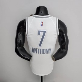 Camiseta Carmelo Anthony #7 Oklahoma City Thunder Edición 75 Aniversario 2022 City Edition Blanco