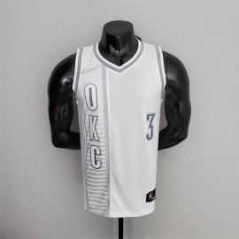 Camiseta Chris Paul #3 Oklahoma City Thunder Edición 75 Aniversario 2022 City Edition Blanco