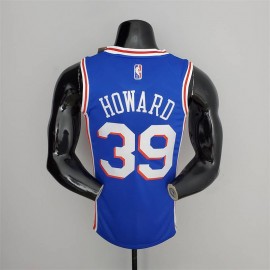 Camiseta Dwight Howard #39 Philadelphia 76ers Edición 75 Aniversario Azul Camiseta Dwight Howard #39 Philadelphia 76ers Edición 75 Aniversario Azul